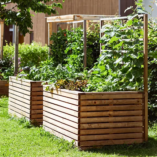 Garten gepflegt